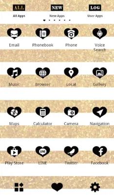 Gold Glitter Pattern Wallpaper android App screenshot 1